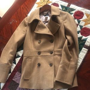 J. Crew Camel wool coat - beautifully tailored